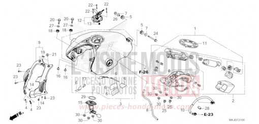 RESERVOIR A CARBURANT/POMPE A CARBURANT CB1000RAP de 2023